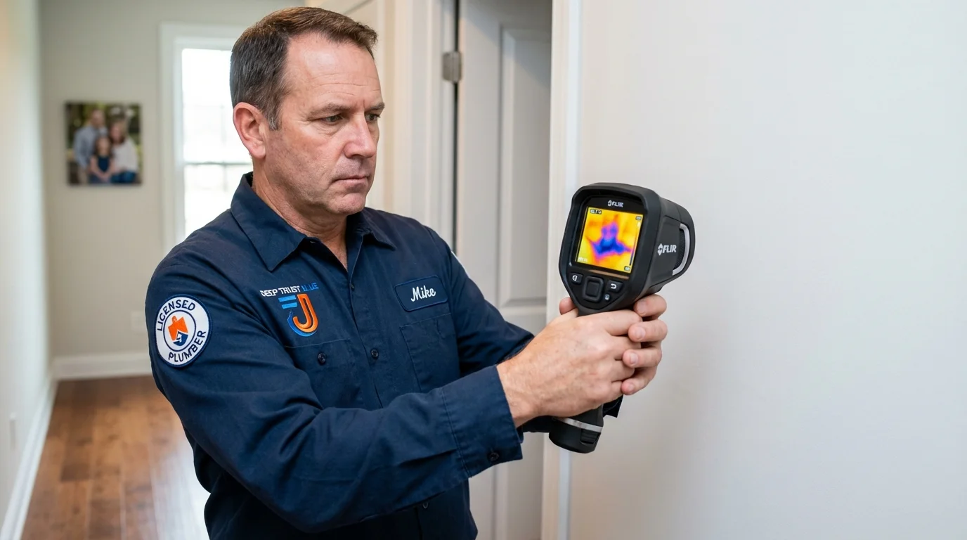 Thermal imaging leak detection by Johns Plumbing LLC in Waldwick